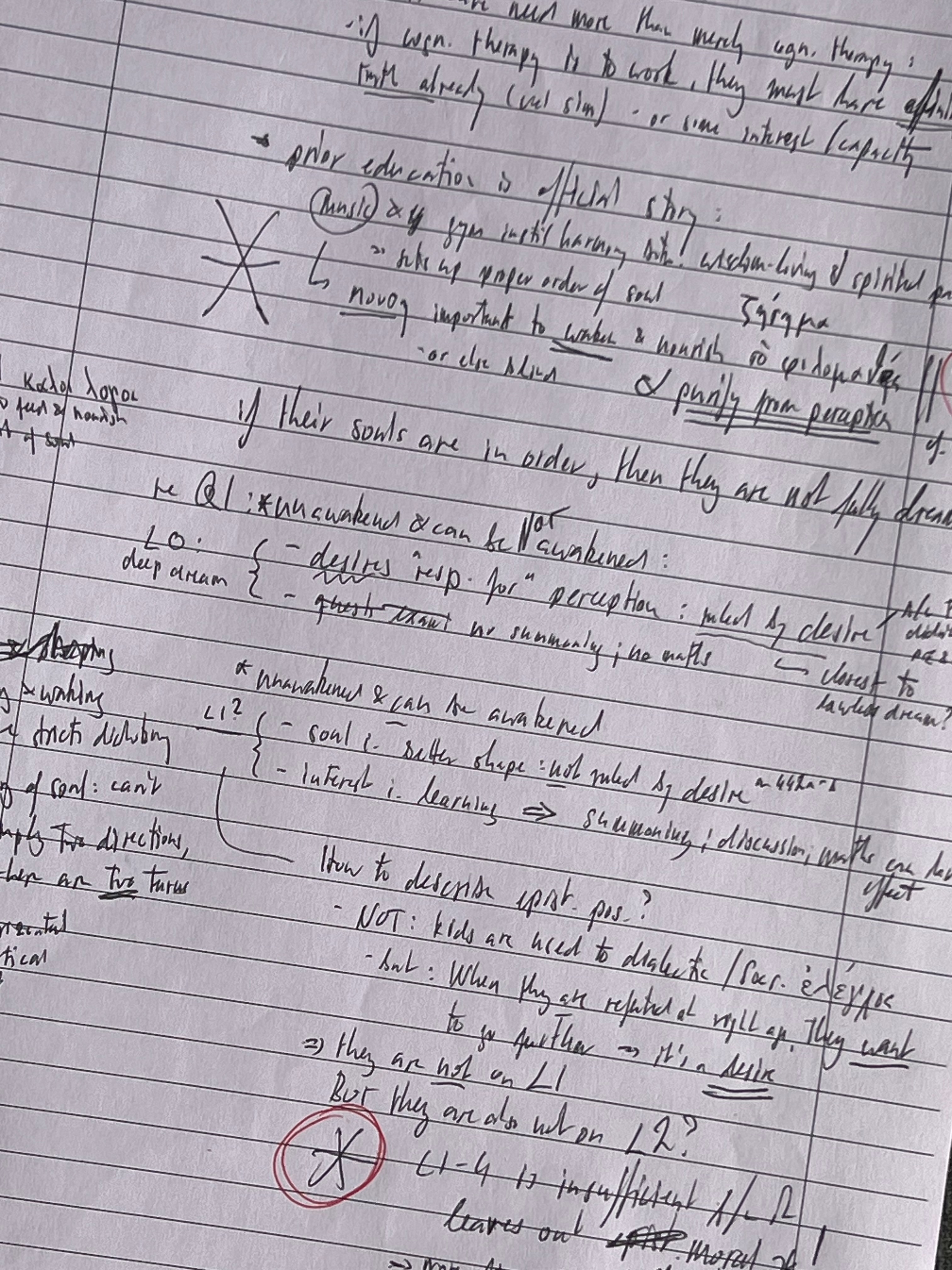 Philosophical notes in progress